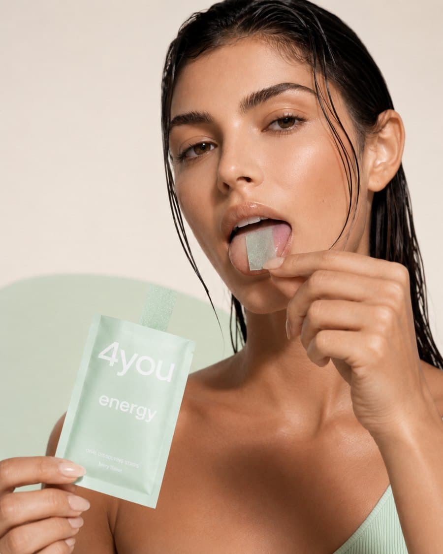 Model — place it on your tongue